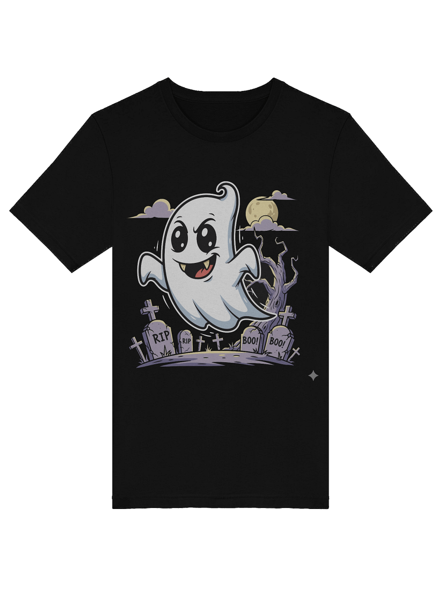 Cute Ghost T-Shirt | Halloween Spooky Ghost Graveyard Tee product image (5)