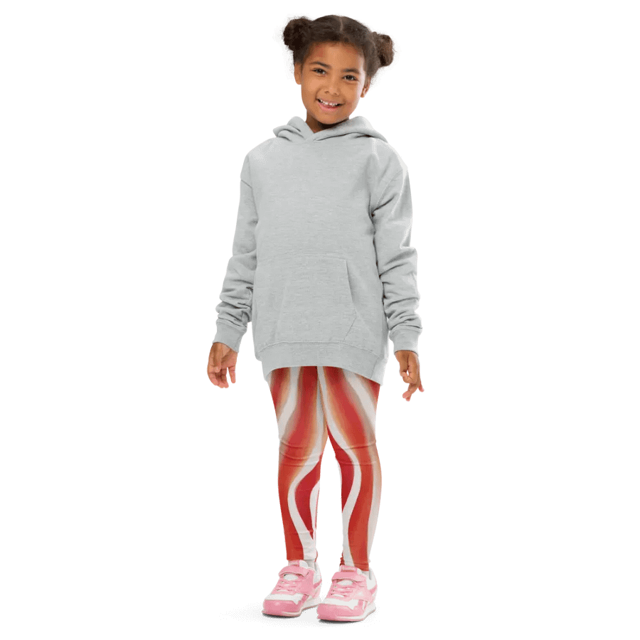 Funky Red Liquid Tie-Dye Explosion Kid's and Toddler's Leggings product image (2)
