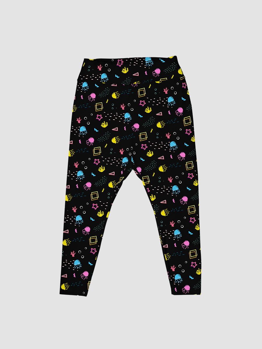Shifty Seas dark pattern plus size leggings product image (2)