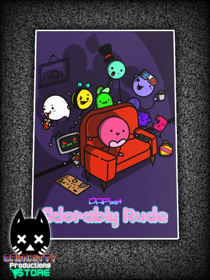 DAPixelhero - Adorably Rude Poster product image (1)