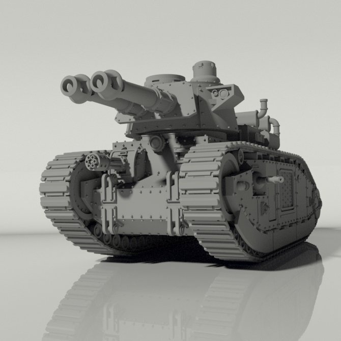 Grim Char 2C Heavy Tank STLs product image (2)