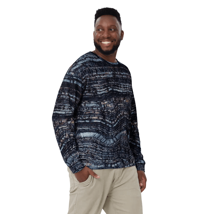 Dark Blue Stone Texture Sweatshirt product image (1)