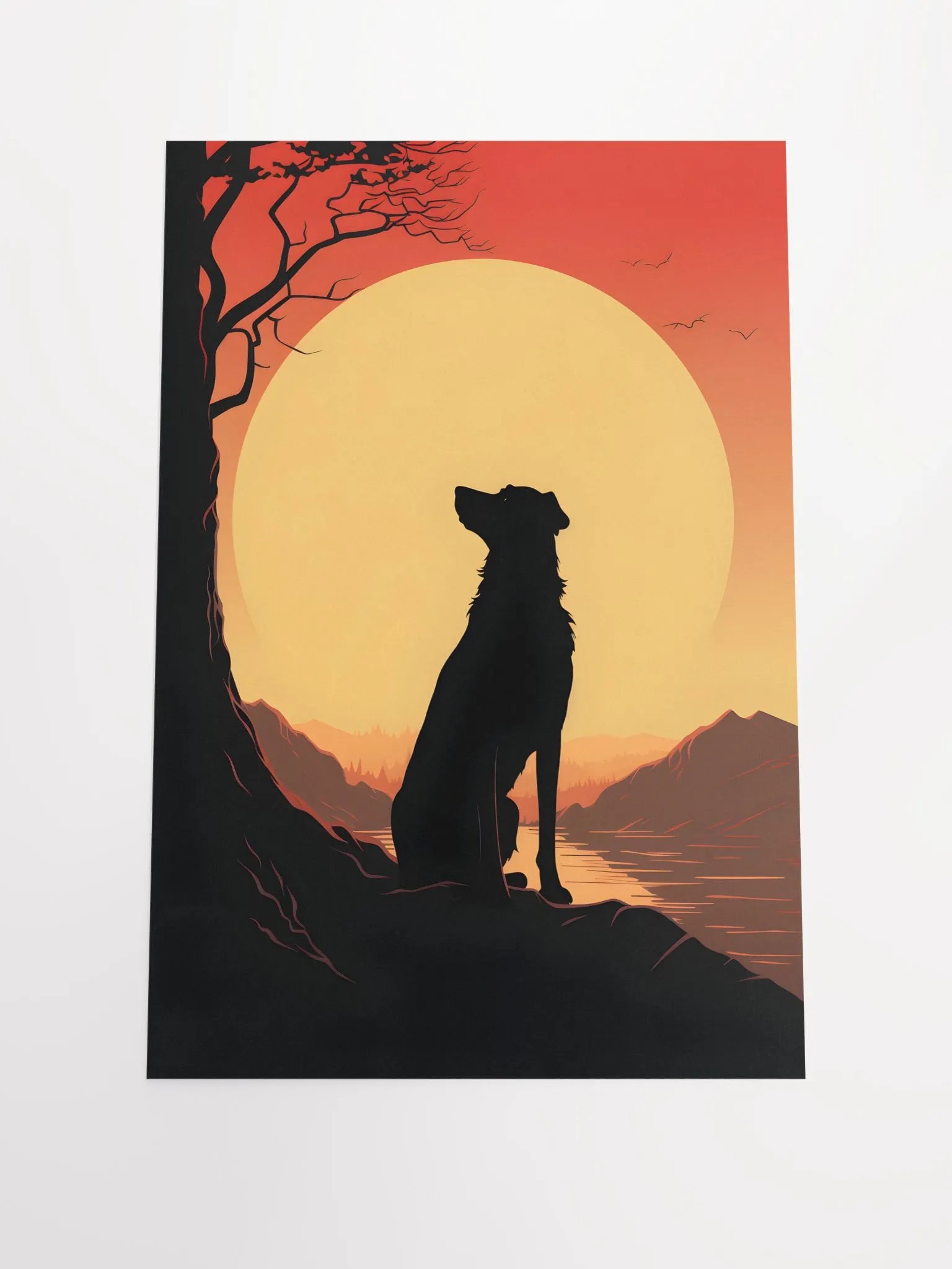 Dog Silhouette Poster product image (1)