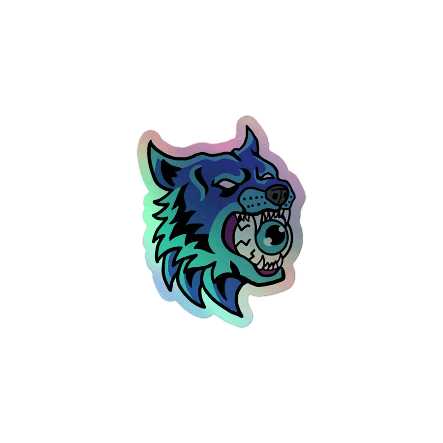 Wolf Eye Holographic Sticker product image (1)
