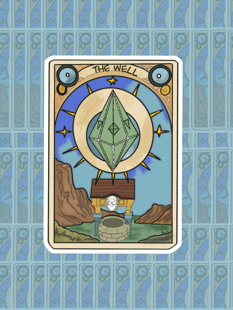 Sims 4 Tarot Sticker - The Well product image (1)