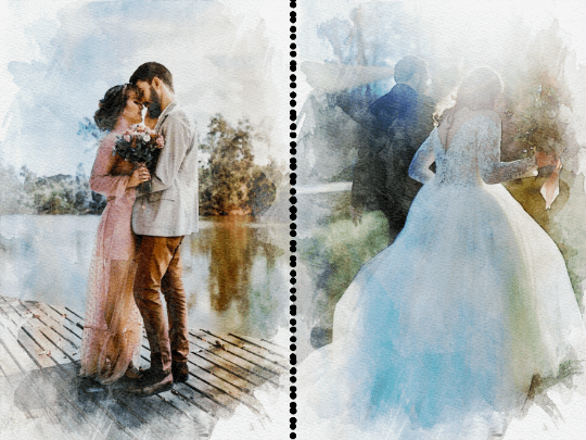 Watercolor painting from photo, watercolor painting custom, painting from photo, watercolor painting, Valentine Gift, canvas wall art product image (6)