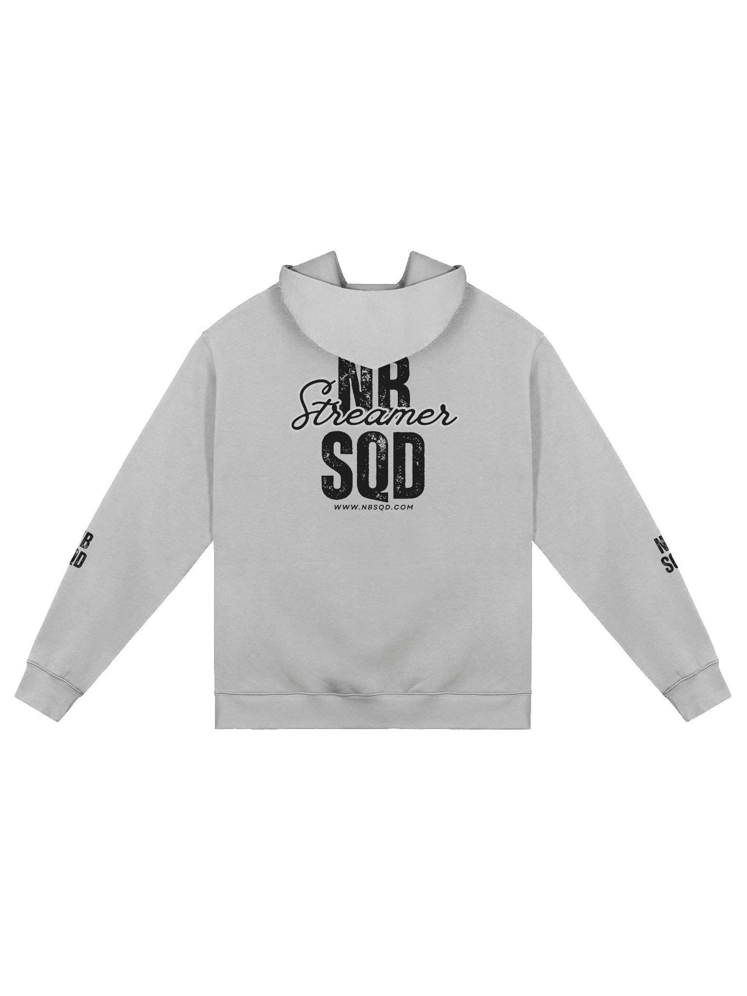 Official Noobsquad Black Unisex Light Grey/White Hoodie product image (2)