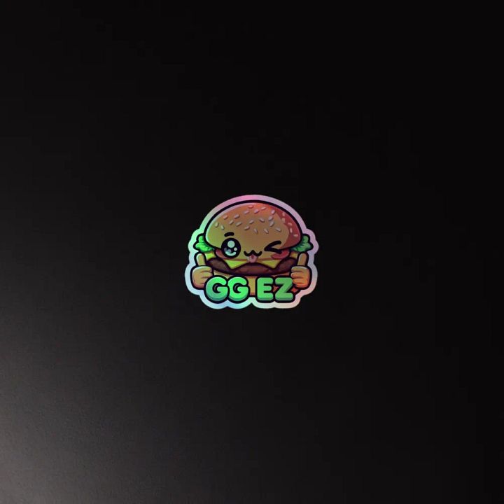 Cheeseburger Thumbs Up Holographic Sticker Sheet product image (4)