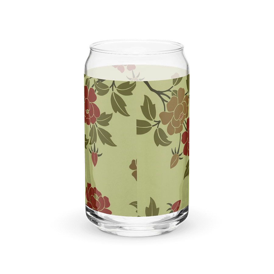 Japanese Floral. Can Glass product image (6)