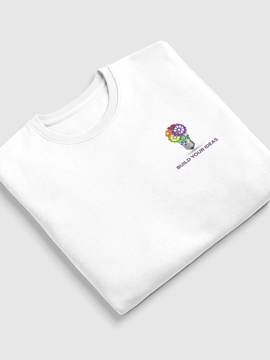 Build Your Ideas Crewneck Sweatshirt Crisp White With Purple product image (5)