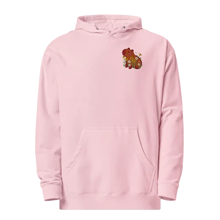 Floral Capybara Embroidered Hoodie product image (2)