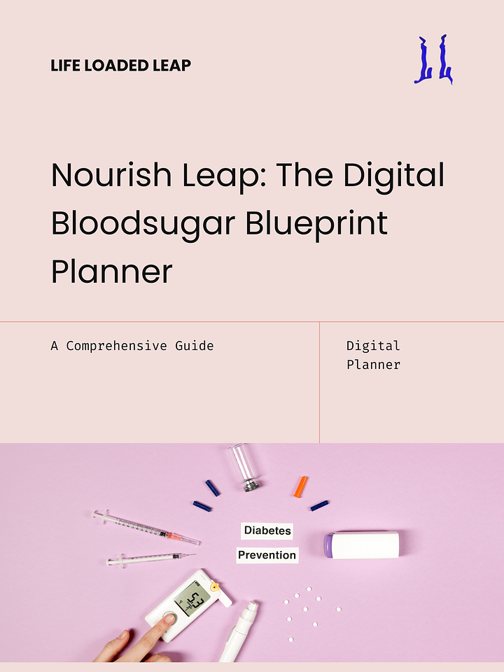 Nourish Leap The Digital Blood Sugar Blueprint Planner product image (1)