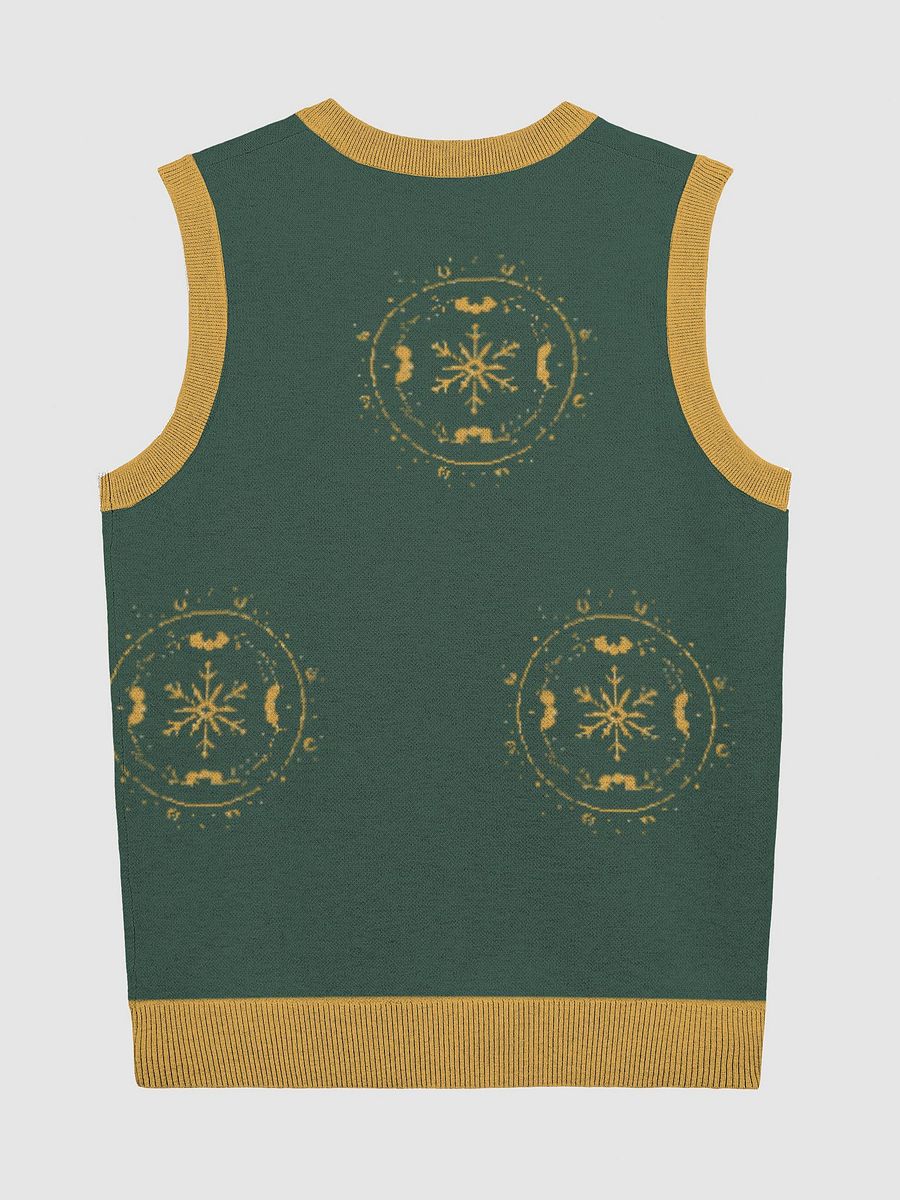 Golden Vine Knit V-Neck Vest product image (9)