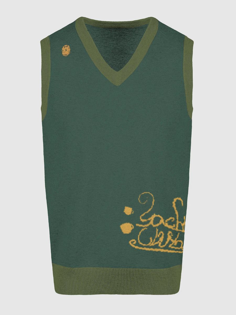Green Yacht Club V-Neck Vest product image (3)