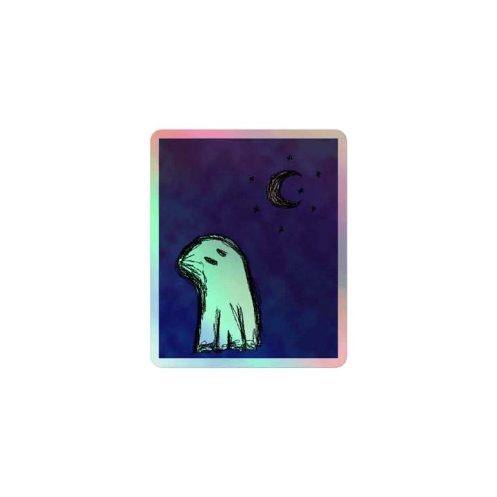 Stargazing Ghost Sticker product image (1)
