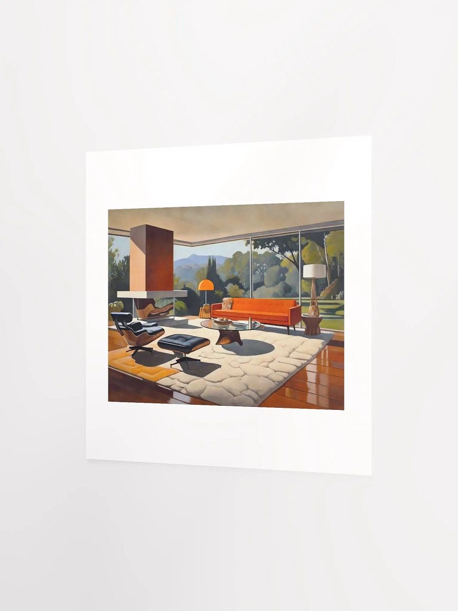 Midcentury Modern Living Room With A View - Print product image (9)