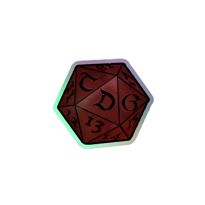 TDG Holo sticker dice product image (2)