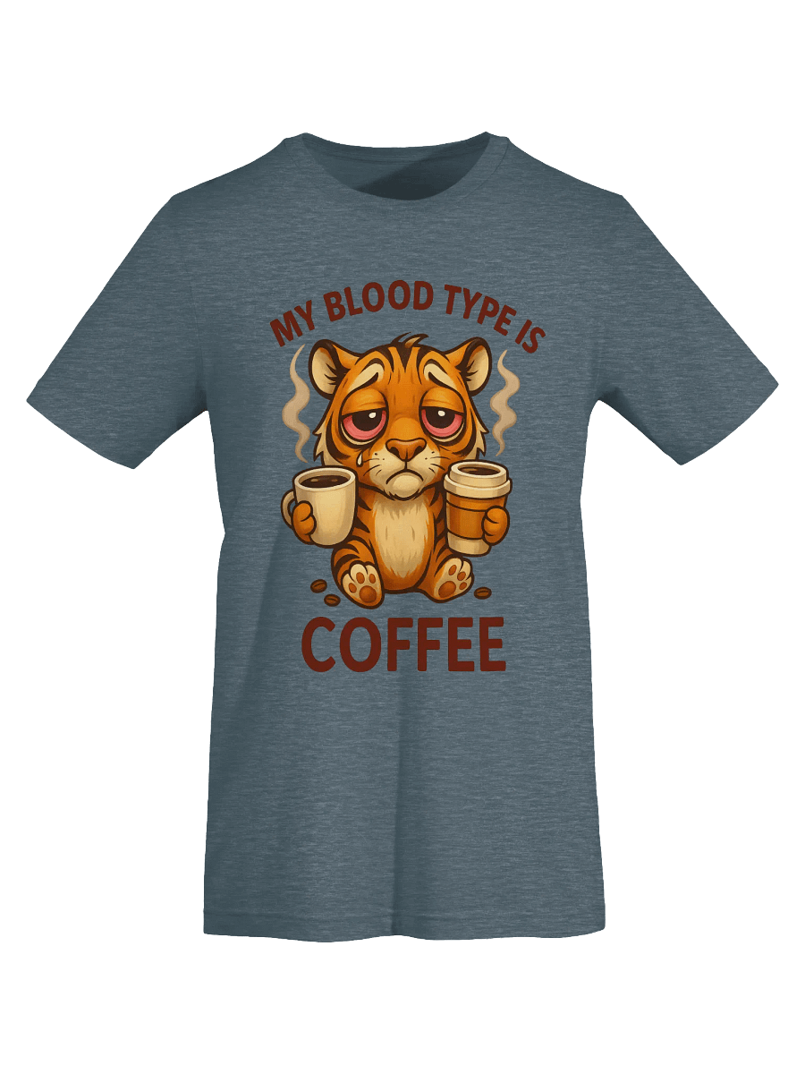 Quirky Tiger Coffee Lover T-Shirt product image (2)