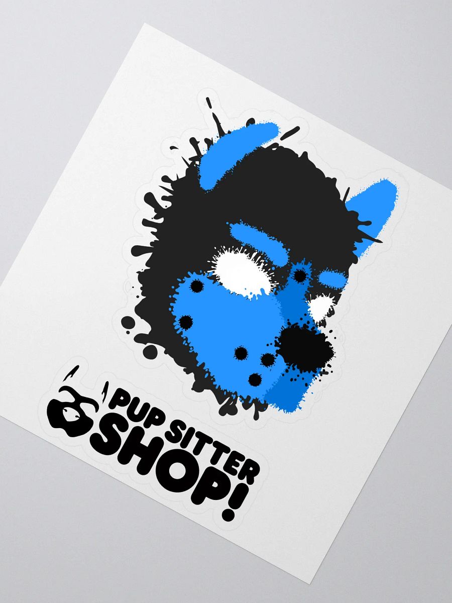 Pup Splatter Sticker - Blue product image (2)