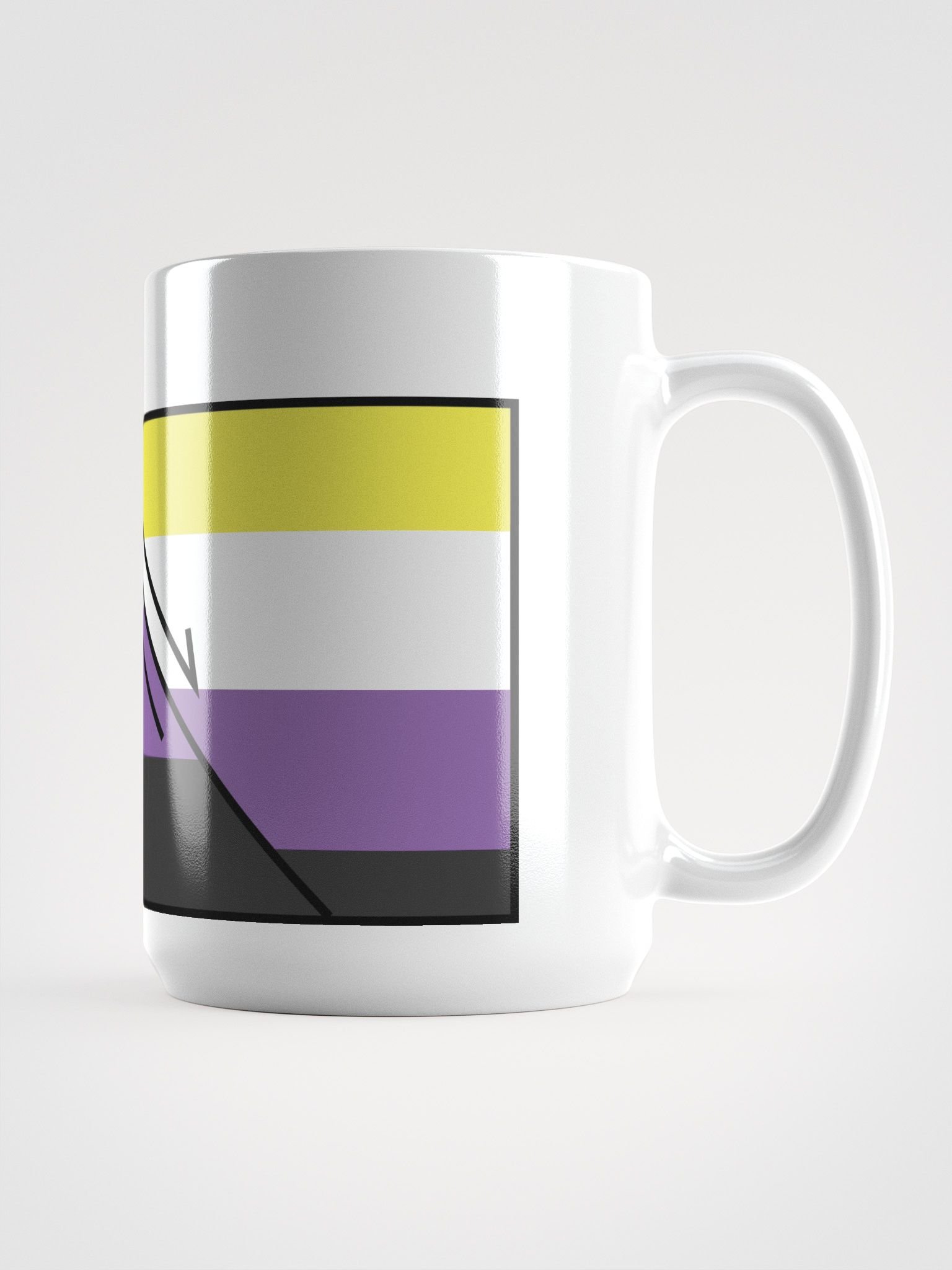 Faulted Pride Flags- Non Binary Mug product image (1)