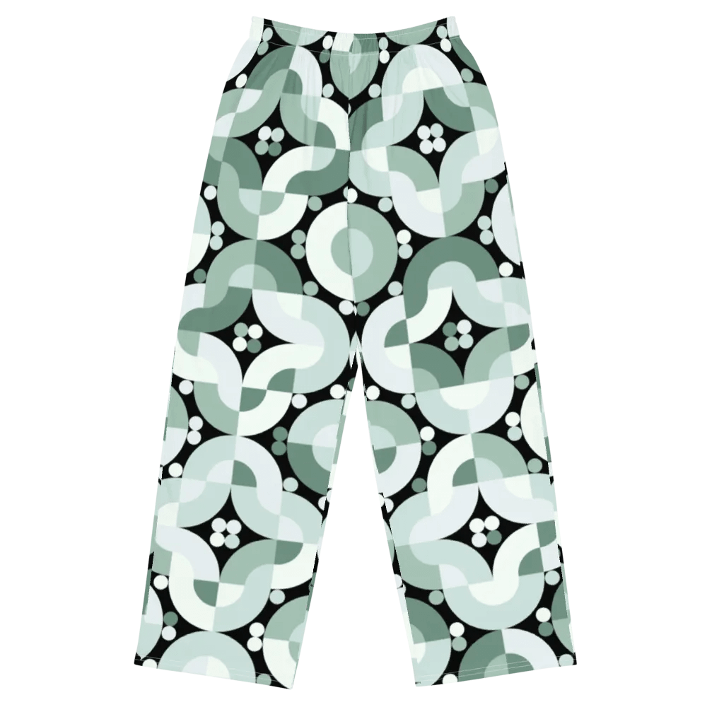 BUIII Retro Harmony: Mint Oasis Wide-Leg Pants product image (1)
