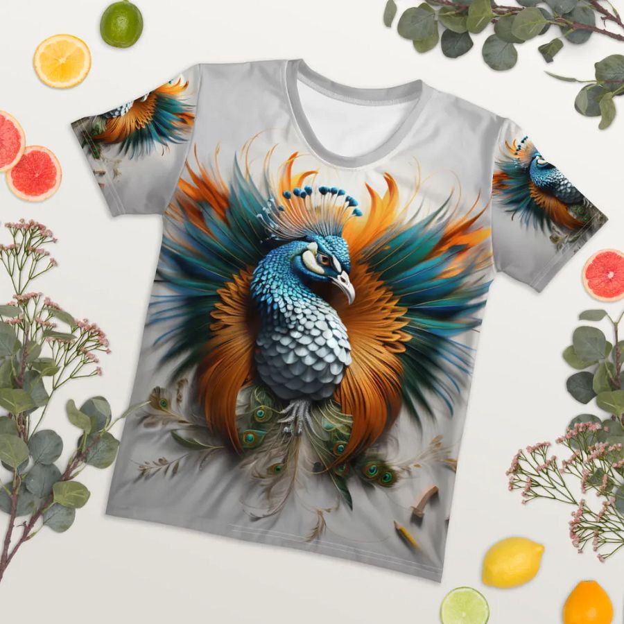 Peacock Vibrant T shirt product image (4)