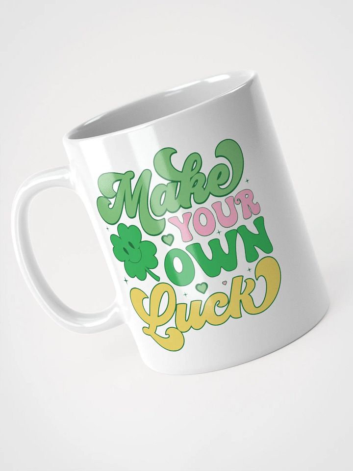 Lucky Clover White Glossy Mug product image (2)
