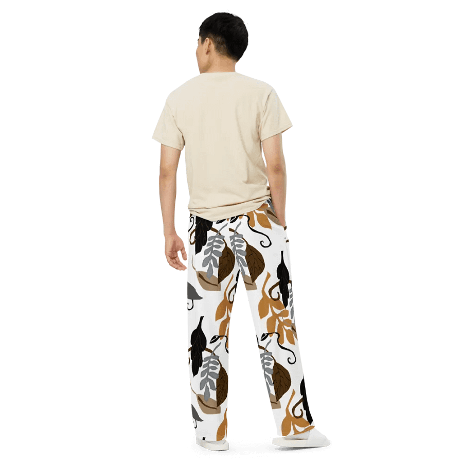Neutral Leaves Wideleg Pants product image (10)