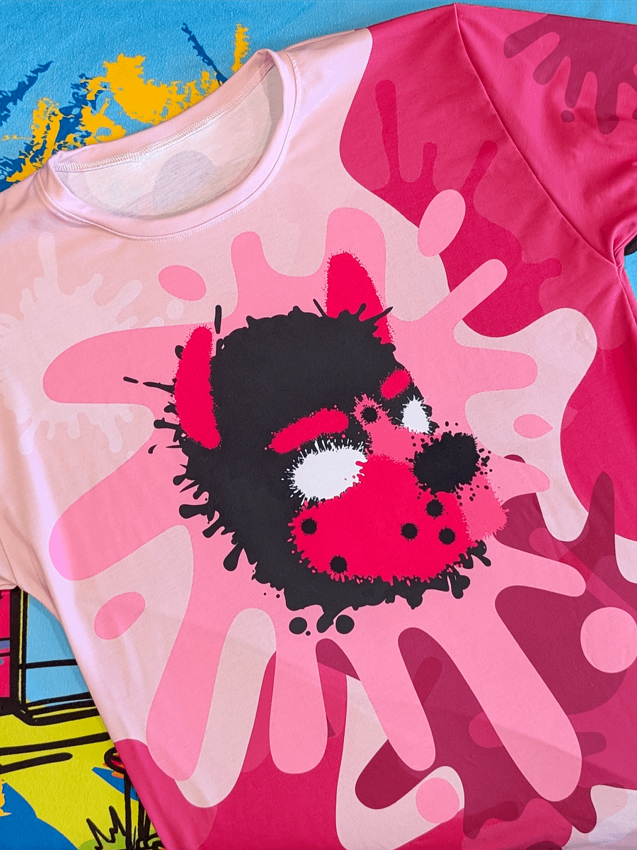 Chaos Splatter Shirt - Hot Pink product image (6)