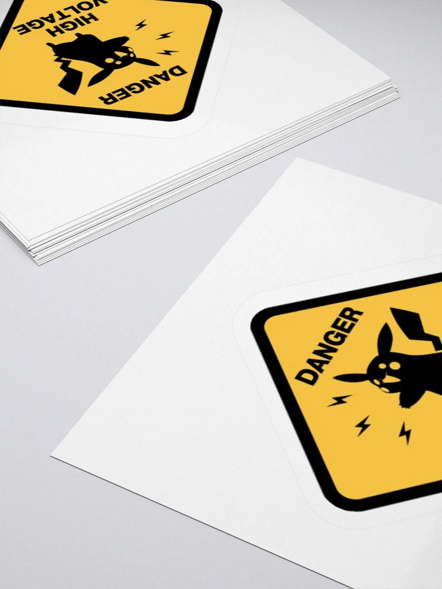 Danger Zone Pikachu Kiss Cut Stickers product image (10)