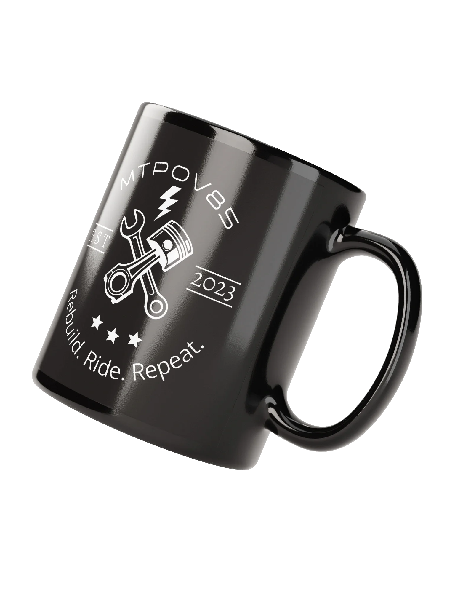 Rebuild. Ride. Repeat. Black Mug - 2 Sizes product image (3)