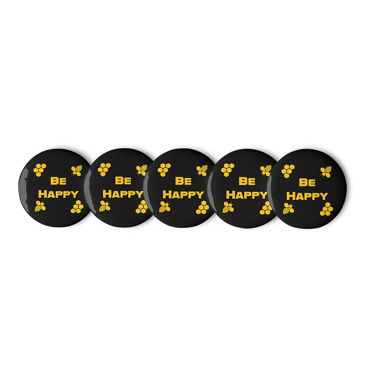 Be Happy Pin Badge product image (1)