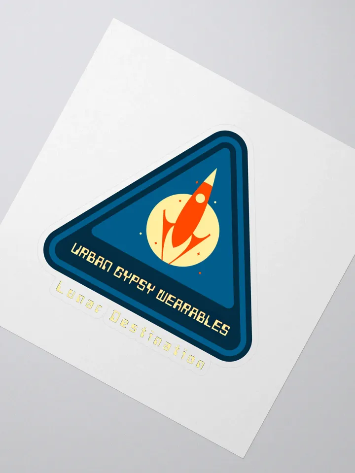 Lunar Destination Rocket Kiss Cut Stickers product image (2)