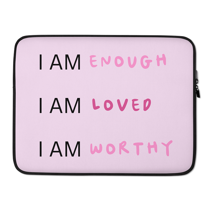 I am loved laptop sleeve product image (2)