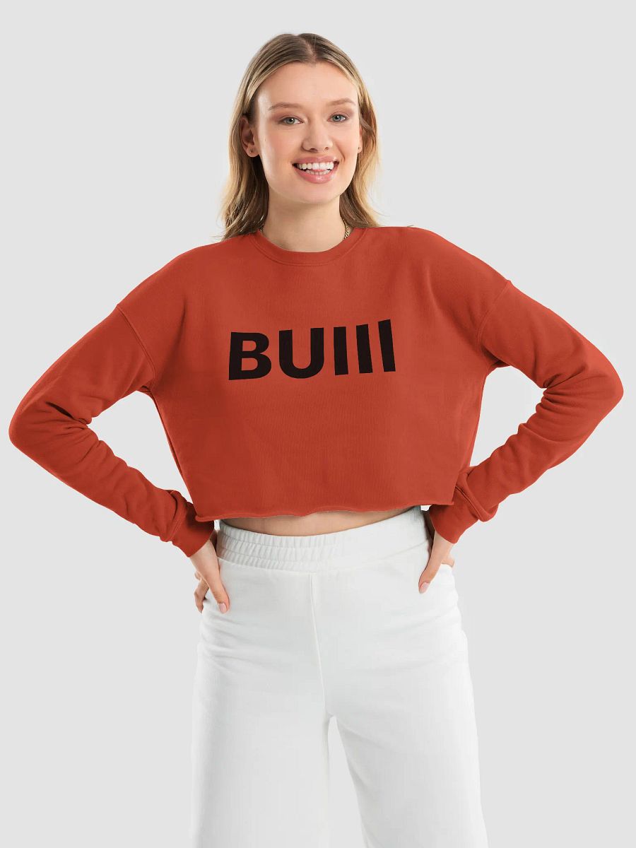 BUIII Originals Logo Women's Fleece Crop Sweatshirt product image (6)