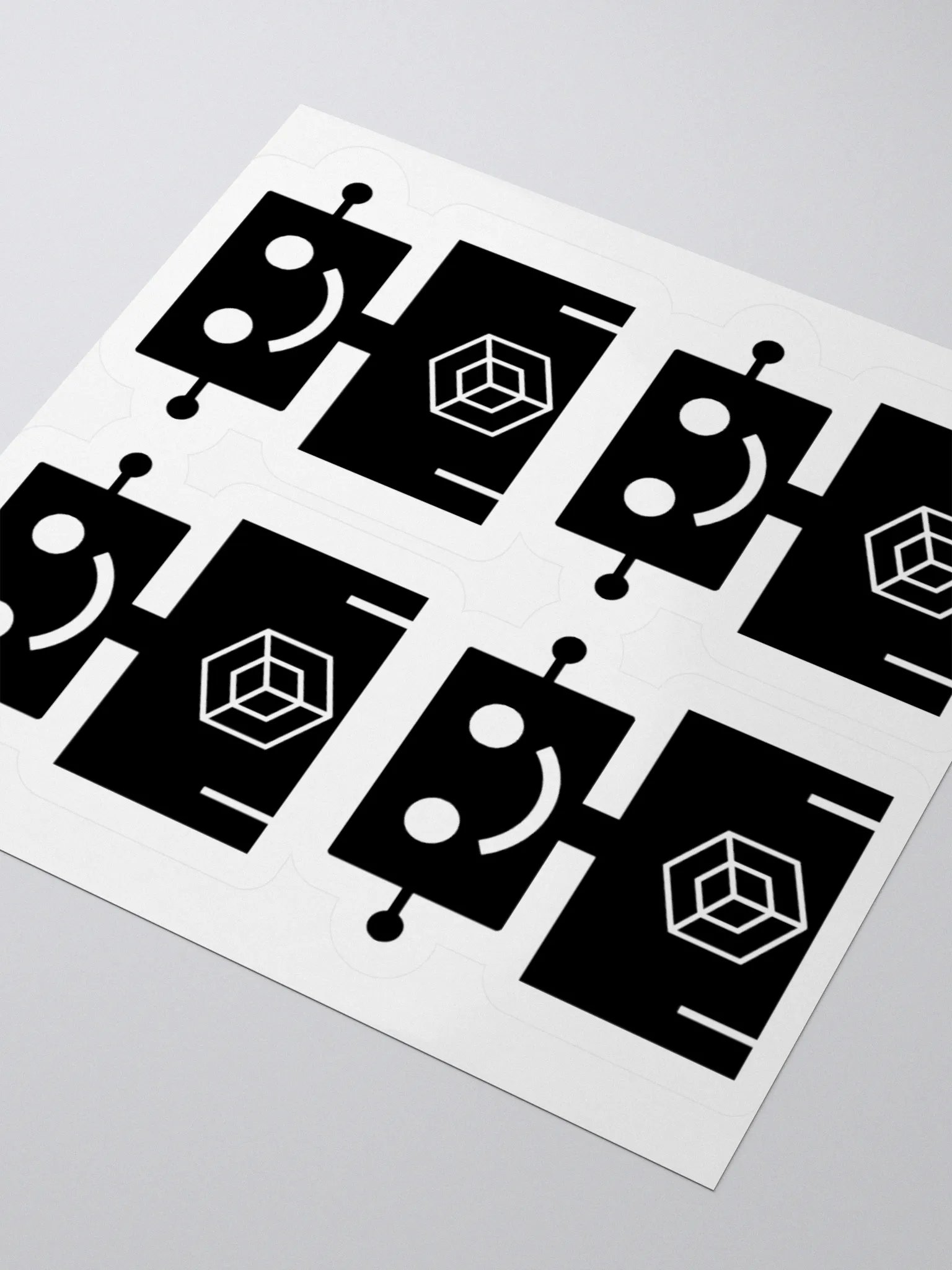1 Sticker sheet with 4 Robot Men product image (3)