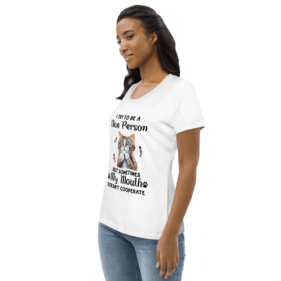 Whimsical Kitten Joke Shirt Women's Tee product image (3)