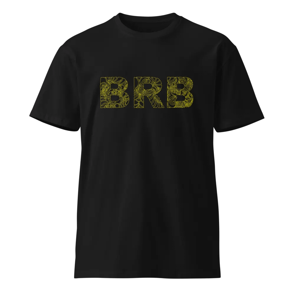 BRB - yellow line art product image (1)