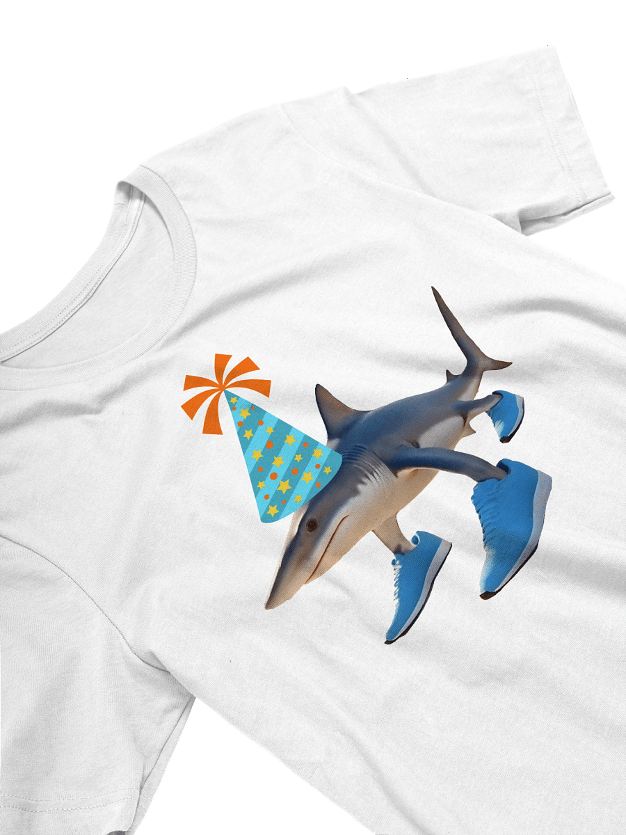 Tralalero Tralala Shark Birthday Hat T-Shirt product image (2)