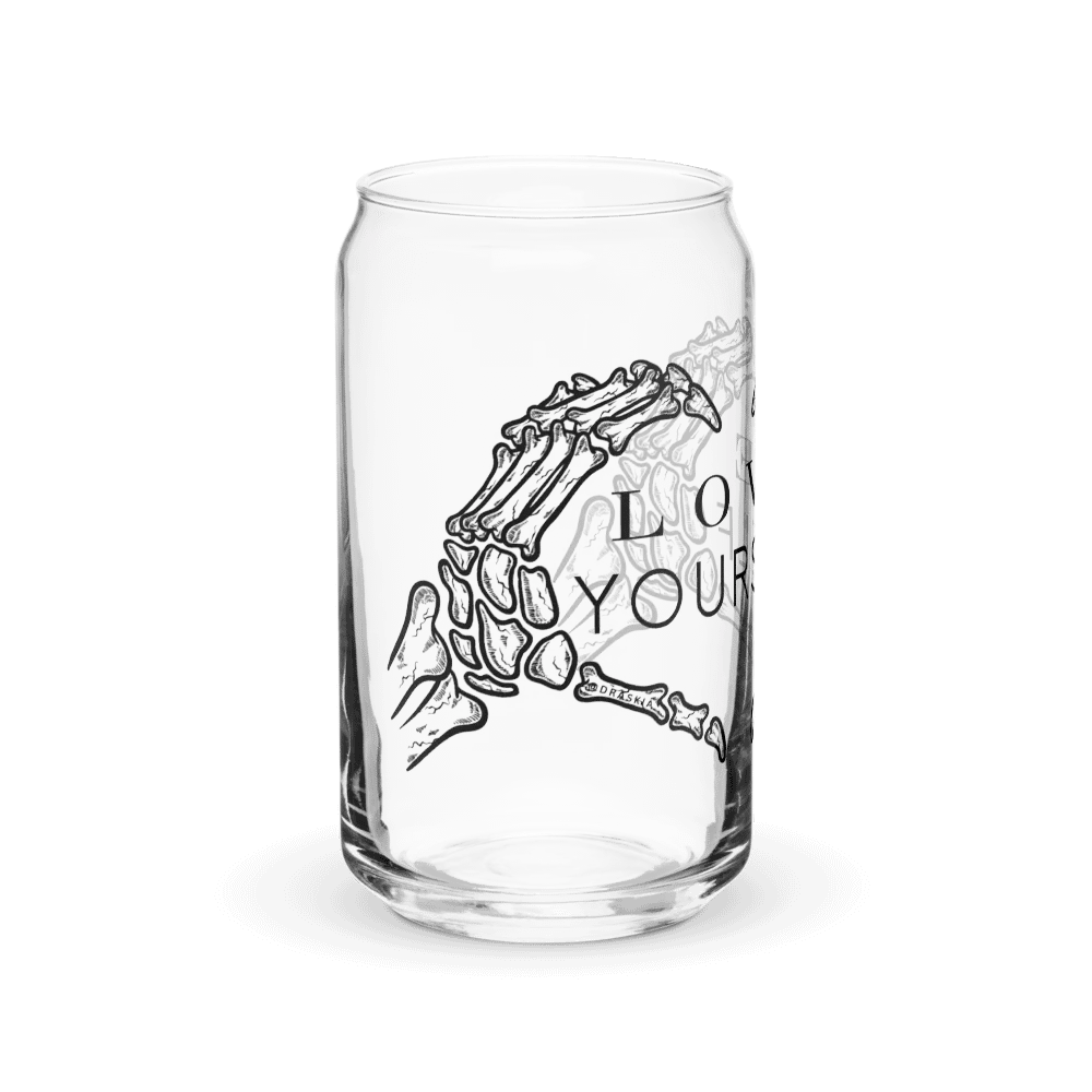 Love Yourself Skelly - Can-Shaped Glassware product image (2)