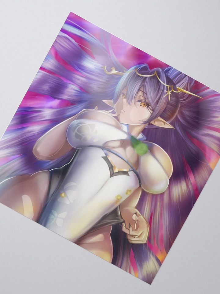 Dark Elf waifu sticker product image (2)