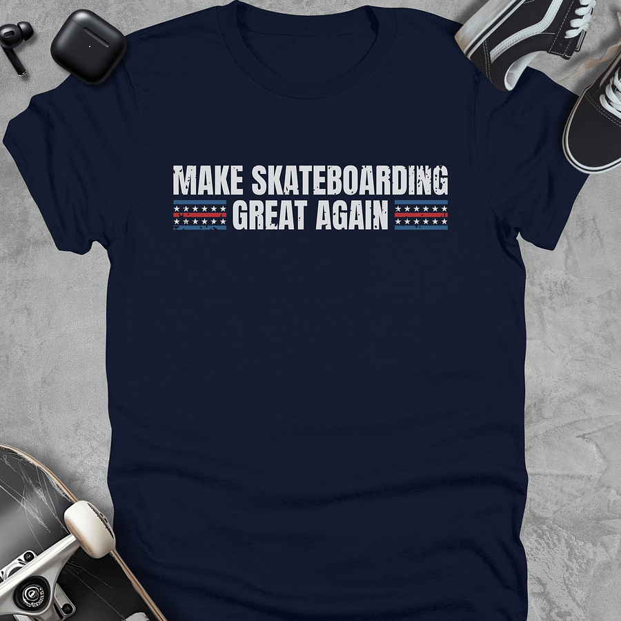 Make skateboarding great again, Funny skate t-shirt, Unisex product image (2)