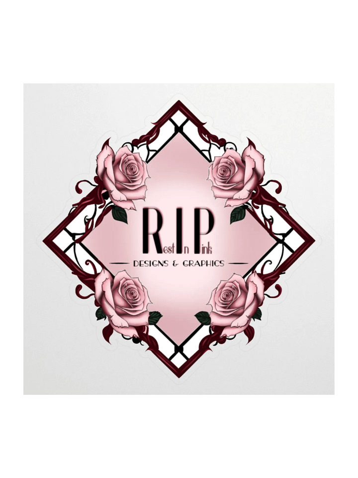 RIP Full Logo Kiss Cut Stickers product image (3)