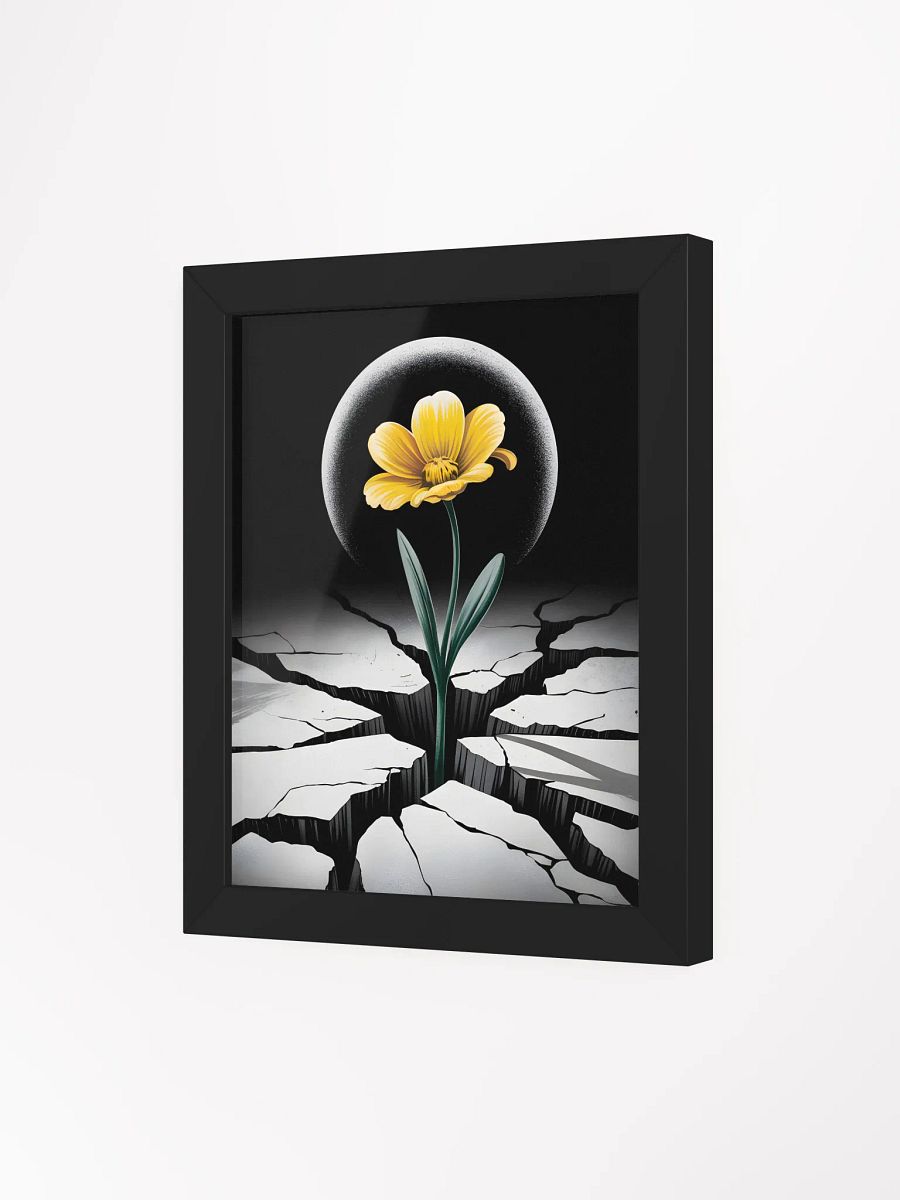 Bloom in Darkness Wall Art | Resilience & Growth Symbolism Print product image (3)