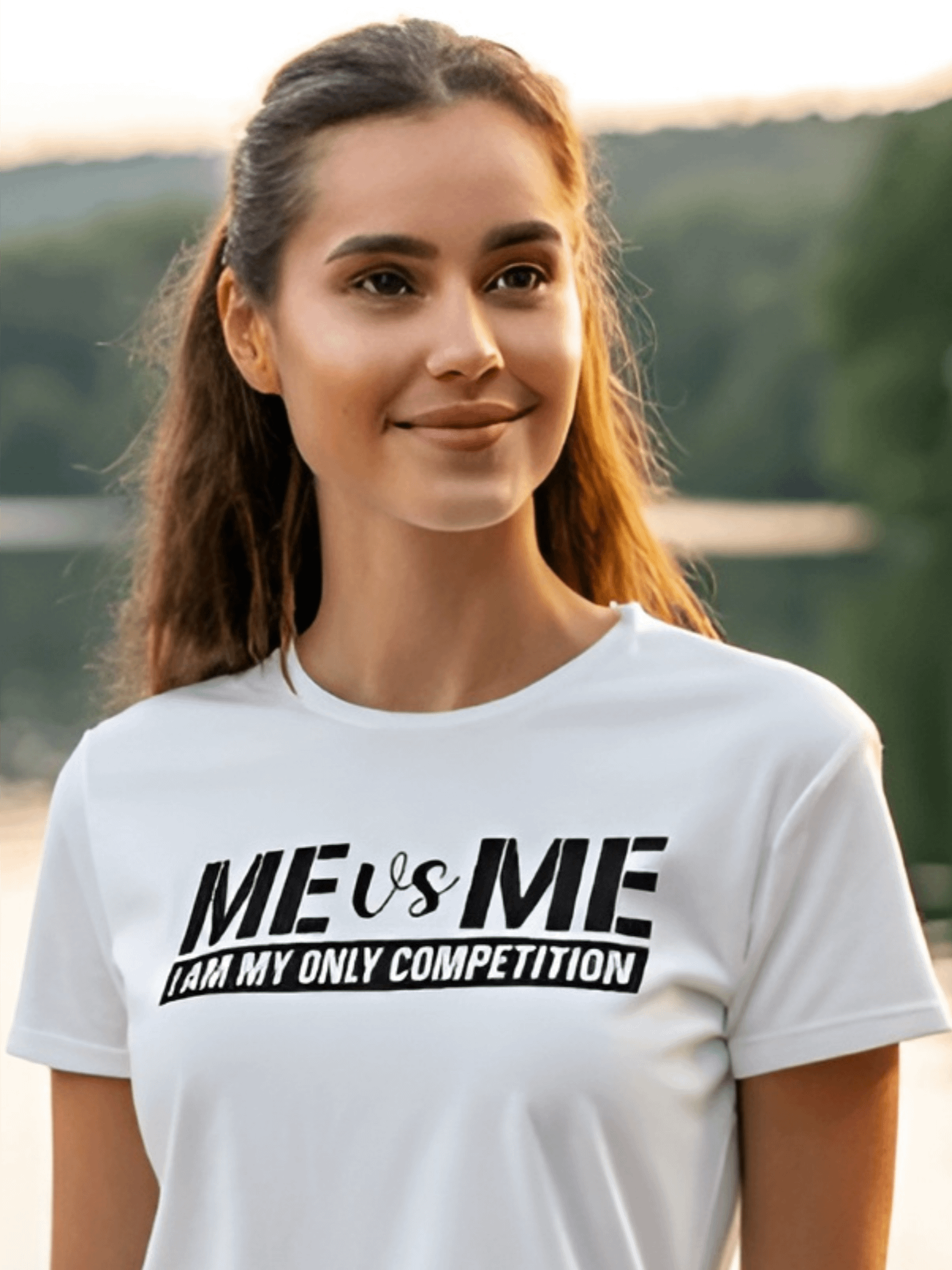 Me Vs Me I Am My Only Competition - Women's White T-Shirt product image (1)