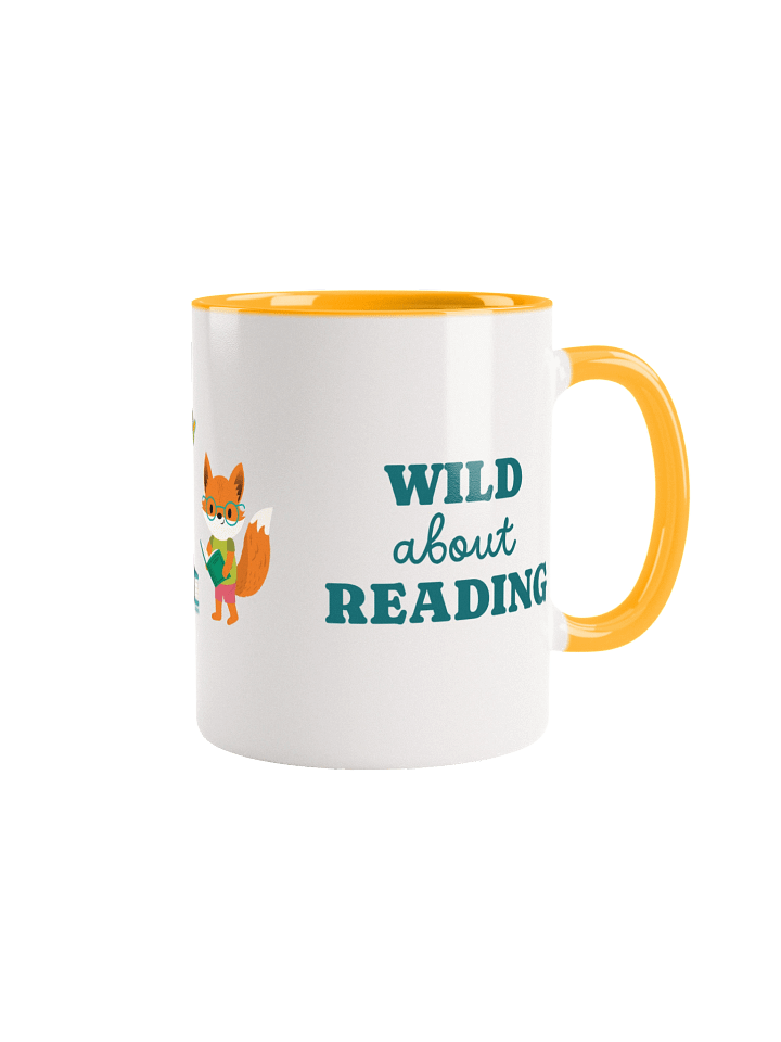Wild About Reading 11oz Mug - Yellow Inside product image (1)