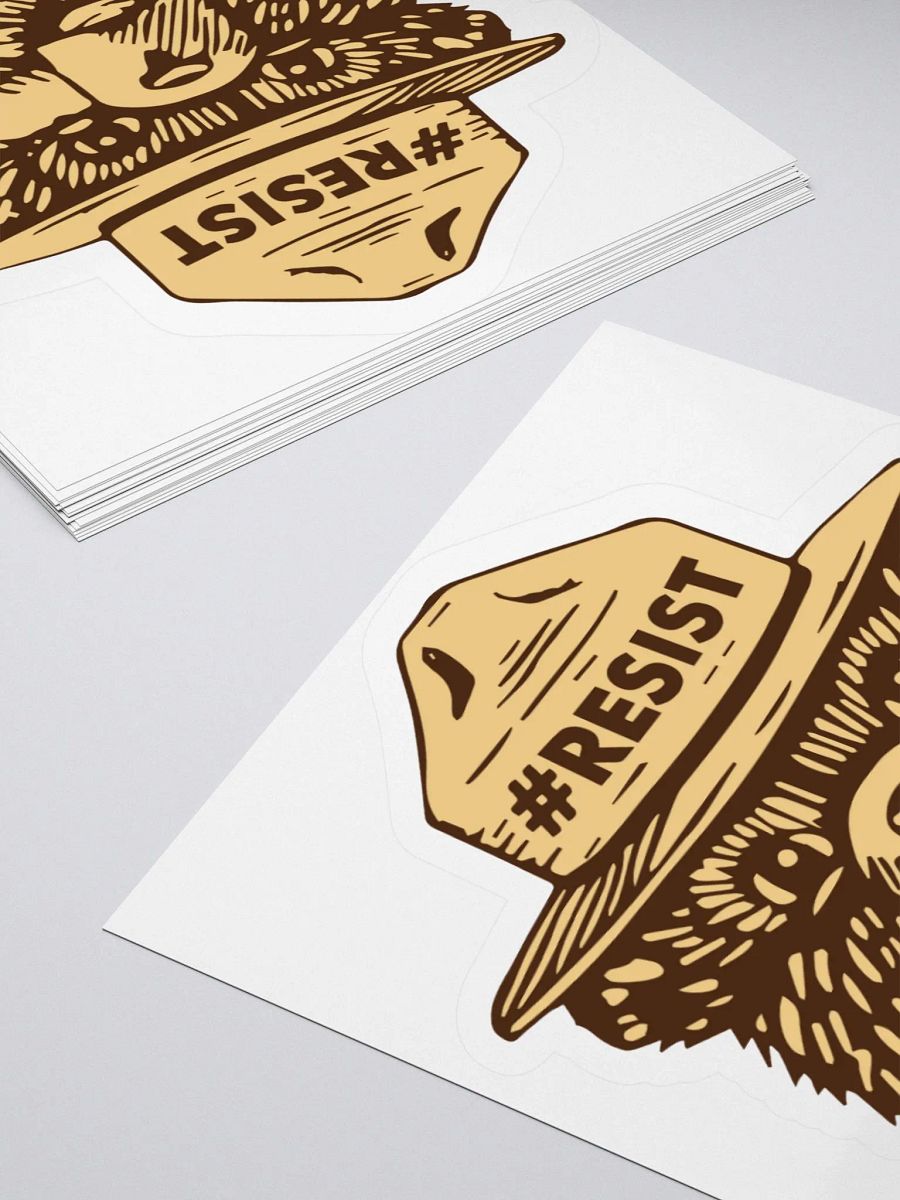 Smokey RESIST BEAR Sticker (Desert) 3 SIZES! Alt National Parks Cut Vinyl Decal product image (4)