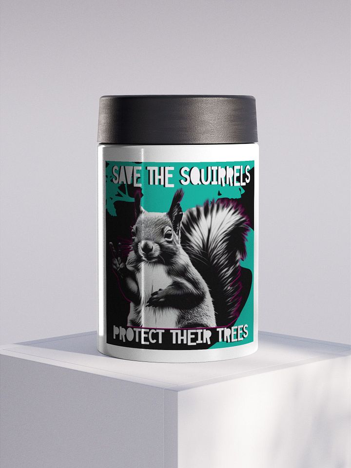 Peaceful Squirrel Stainless Steel Koozie product image (1)