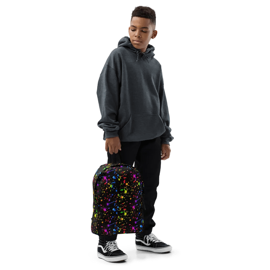 Neon Splatter Burst Backpack product image (6)