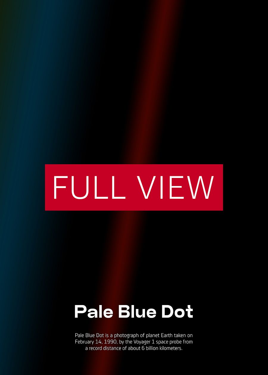 Pale Blue Dot poster, NASA Voyager 1, 1990 with Carl Sagan quote — Space poster product image (5)